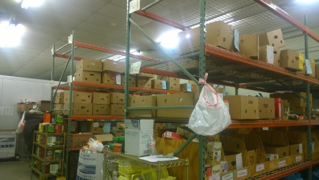 A view inside Greensboro Urban Ministry's food bank - an unassuming yet vital resource for the entire community!